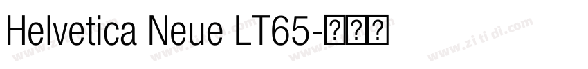 Helvetica Neue LT65字体转换